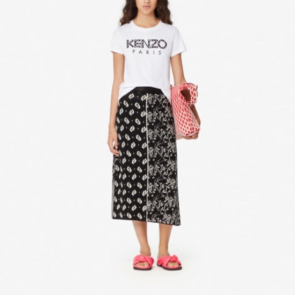 KENZO Alphabet Logo Pattern Round Neck Short Sleeve‎ Tee